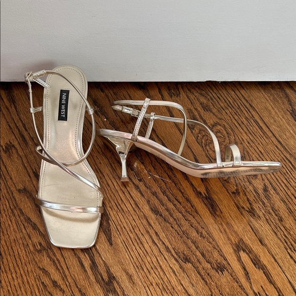 Nine West Shoes - Nine West Haya3 Heeled Metallic Sandal